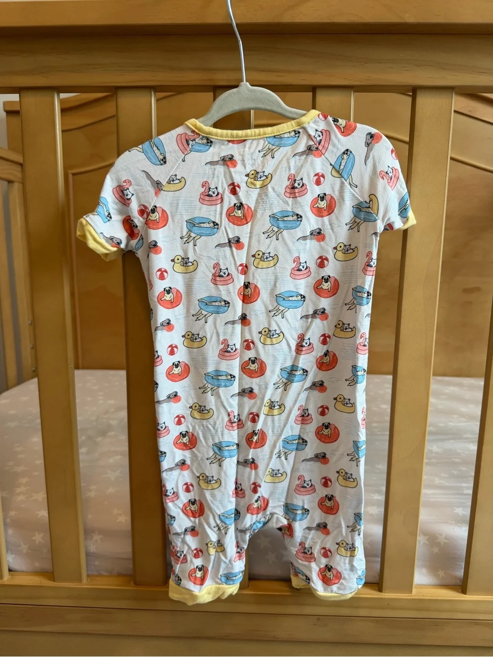 Stitchy Fish 18-24 Month Dogs on Floats Bamboo Pajamas